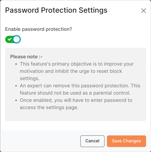 Password protection